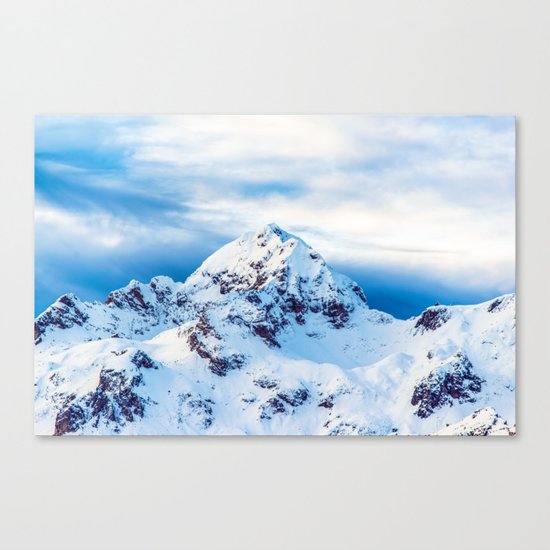 Snow Covered Mountain Canvas Print