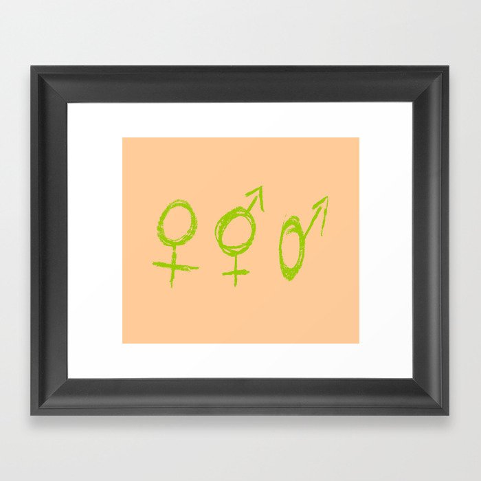 Symbol of Transgender 56 Framed Art Print