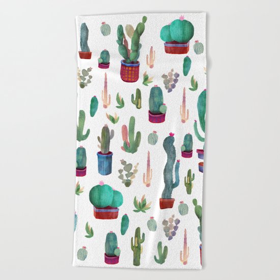 cactus!!! Beach Towel