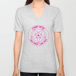 Cyber Witch V Neck T Shirt