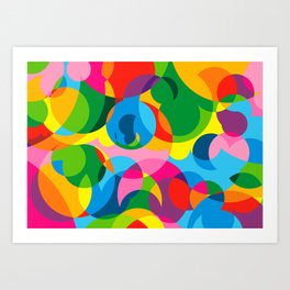 Full Color Abstrackt Artwork Art Print