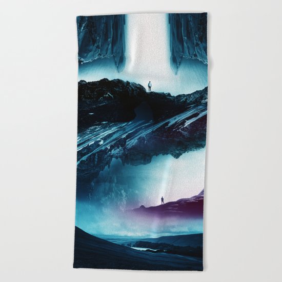 Teal Time Walking Beach Towel