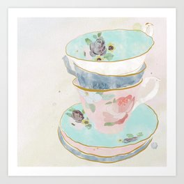 teacup 15 | illustration Art Print