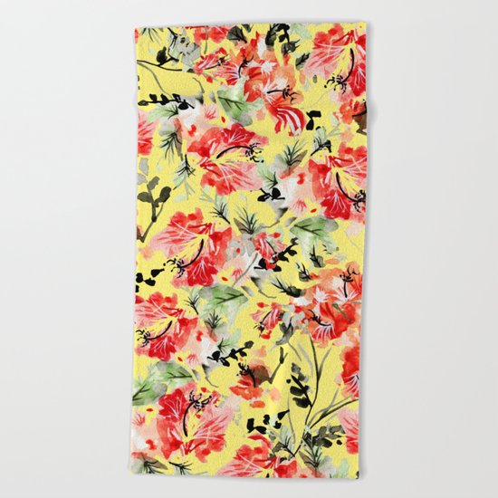 Happiness #society6 #decor #buyart Beach Towel