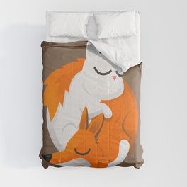 Fox and cat Comforter