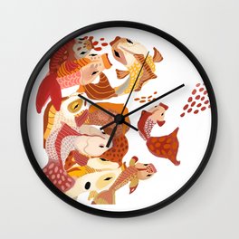 Fish in the Sea Wall Clock