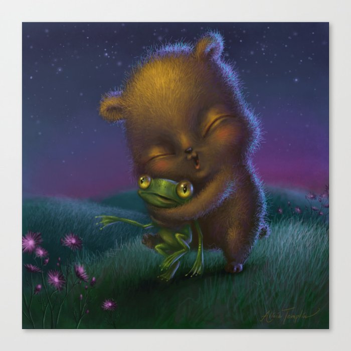 "Bear Hug" Canvas Print
