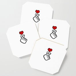 Korean Finger Heart Coaster