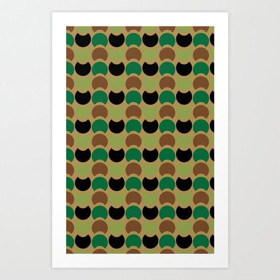 Hob Nob Camo Art Print