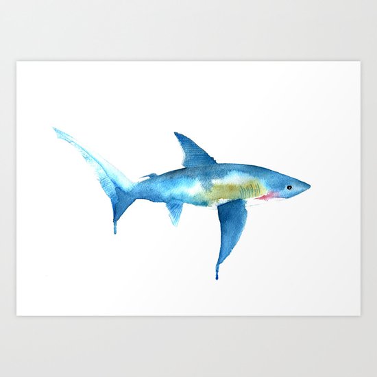 Thresher Shark Art Print