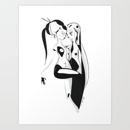 Dancing in the dark - Emilie Record Art Print