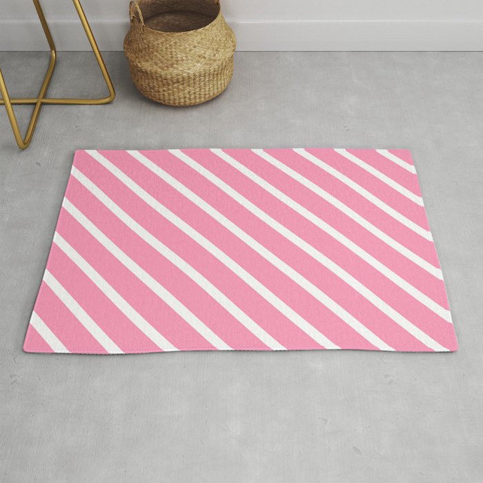 Musk Stick Diagonal Stripes Rug By Moonshineparadise Society6