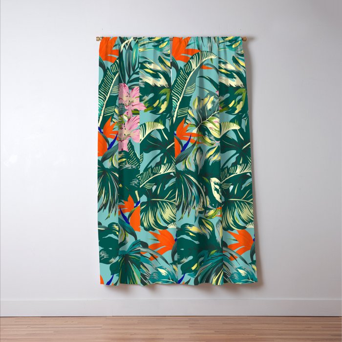 Bird Of Paradise Hawaii Rainforest Blackout Curtain By Sharonmau