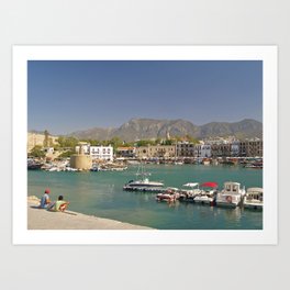 Kyrenia Harbour Art Print