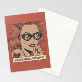 I can't think straight! Stationery Cards