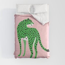 The Stare 2: Tropical Green Cheetah Edition Comforter