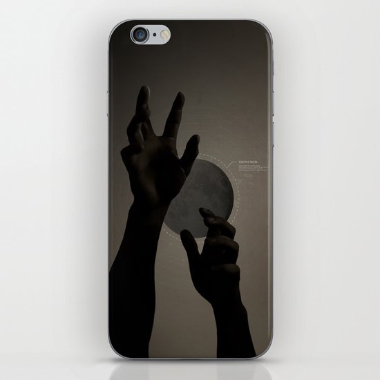 Hand's on the Moon iPhone & iPod Skin