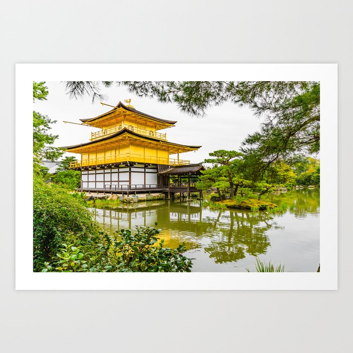 Kinkaku-ji, the golden pavilion, Kyoto Art Print