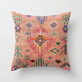 Moroccan Berber Traditional Carpet Throw Pillow
