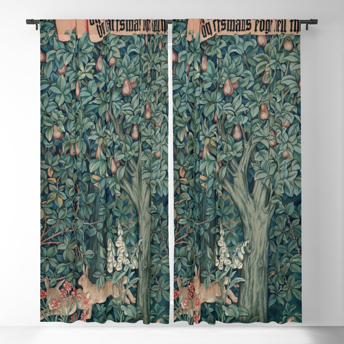 William Morris Greenery Tapestry Part 1 Blackout Curtain