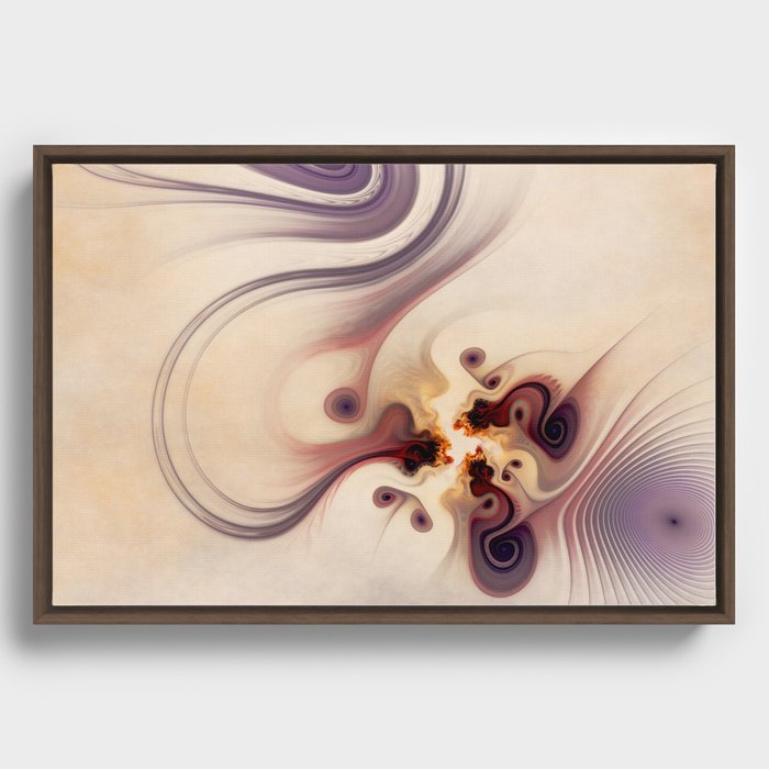 touching galaxies Framed Canvas