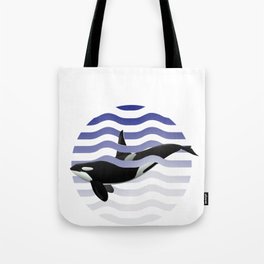 Whale logo design  Tote Bag