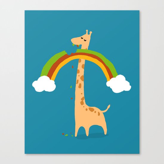 Taste of Happiness Rainbow Canvas Print