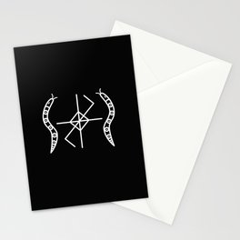 Black Serpent Sigil Stationery Cards