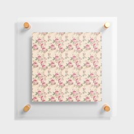 Vintage Blush Pink Rose Collection Floating Acrylic Print