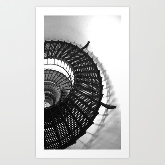 Spiral Stairs Art Print