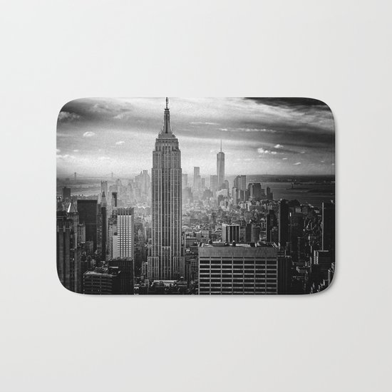 New York City Skyline Bath Mat