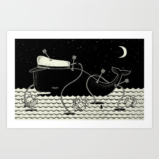 Go home Captain Jack, now you are free. Art Print