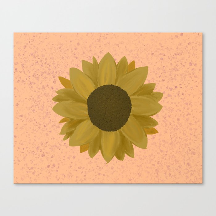 Rustic Sunflower Canvas Print