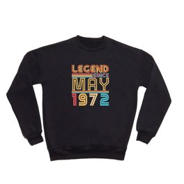 1972 May 50th Birthday Crewneck Sweatshirt