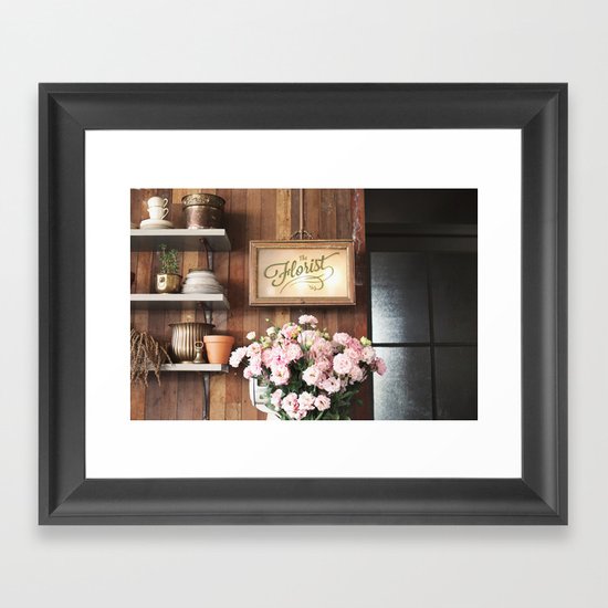 The Florist Framed Art Print