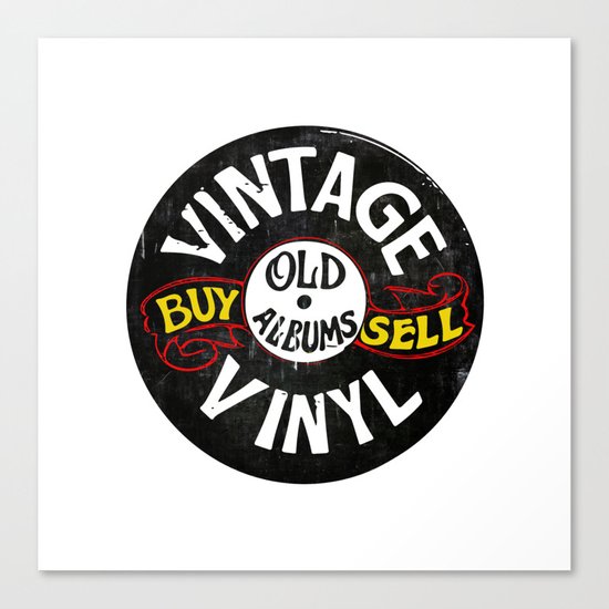 Vintage Vinyl Canvas Print