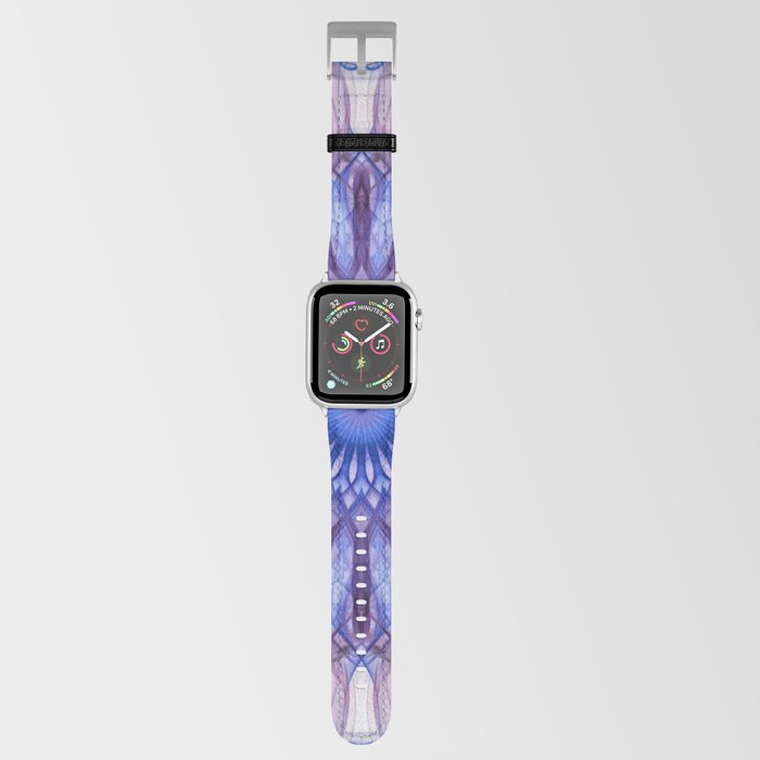 Cream and blue mandala Apple Watch Band