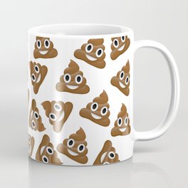 Pile of Poop Smiling Poo Emoji Pattern Coffee Mug