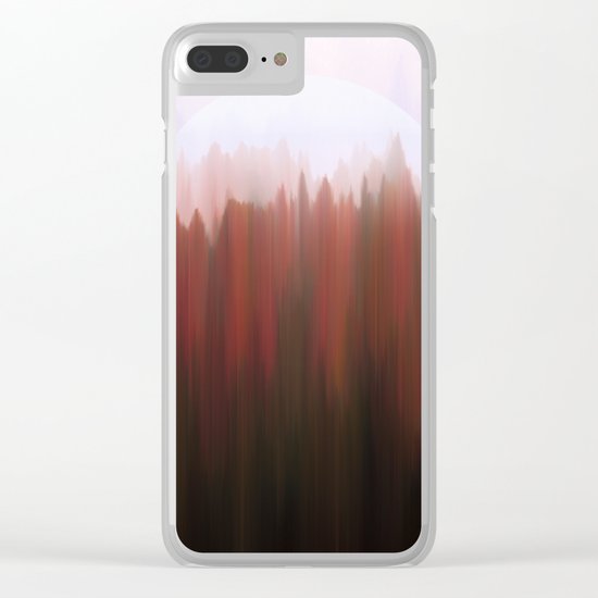 Forest Moon Clear iPhone Case