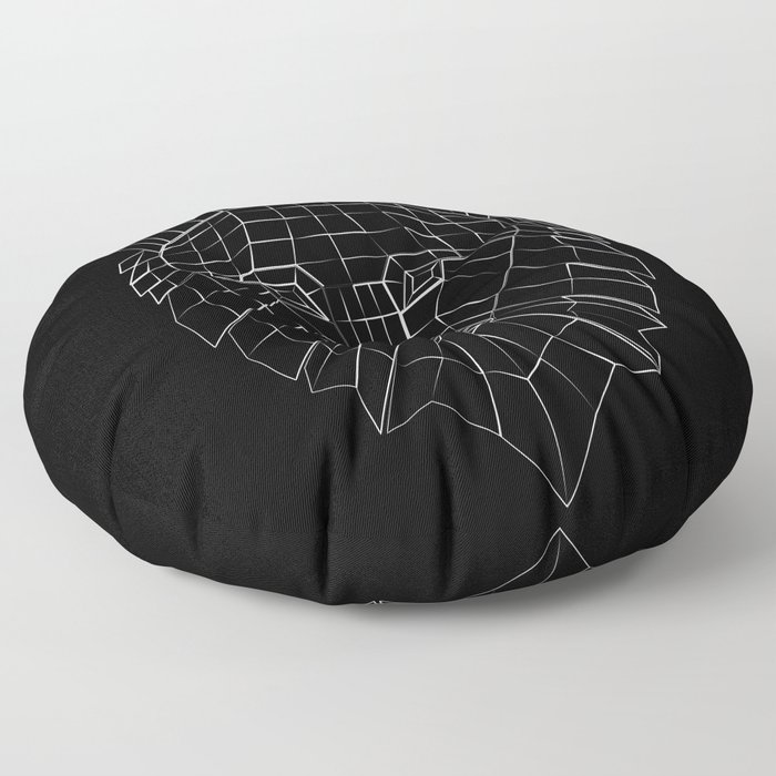 Stylized Wolf Floor Pillow