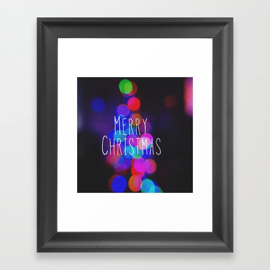 Merry Christmas Framed Art Print