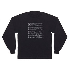 The Moonlight Sonata Blue Long Sleeve T-shirt