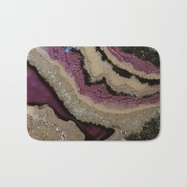 Purple Sparkle, geode resin artwork Bath Mat | Art, Silver, Abstract, Purple, Geode, Sparkle, Black, Resinart, Painting 