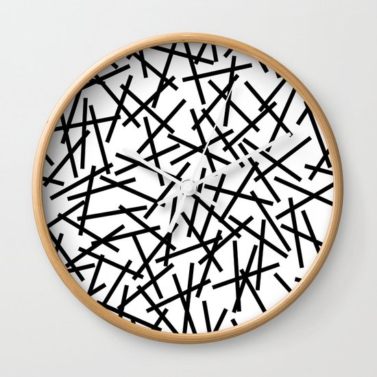 Kerpluk Black on White Wall Clock