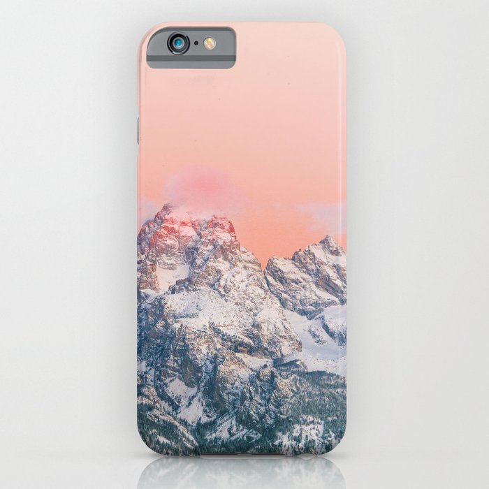 Alpenglow Mountain Sunset iPhone Case