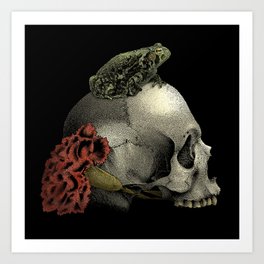 Toad & Skull Art Print