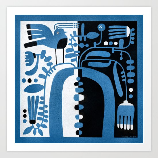 STUDY IN CONTRAST Art Print