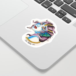 Mermaid Head Sticker Sticker