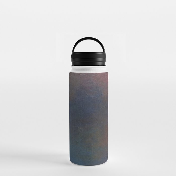 Blue purple grunge background Water Bottle