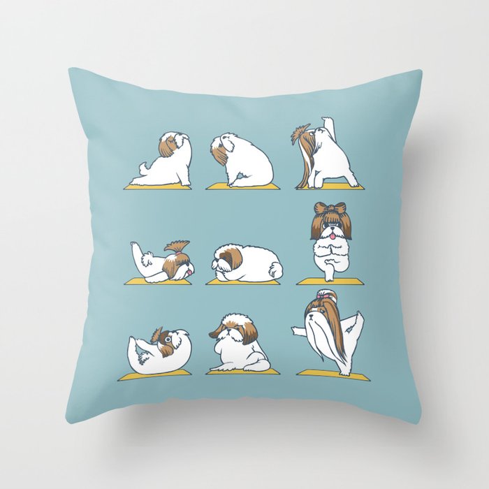 Shih Tzu Yoga Throw Pillow By Huebucket Society40 Awesome Shih Tzu Decorative Pillows Shih Tzu Yoga Throw Pillow By Huebucket Society40 Awesome Shih Tzu Decorative Pillows